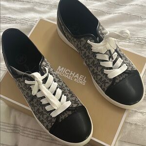 Michael Kors Black and White Sneakers